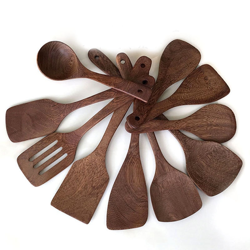 1pc Non-stick Wood Spatula Shovel Spoon Kitchen Accessories Non-Stick Cookware Cooking Utensils Tools Household Kitchen Cookware