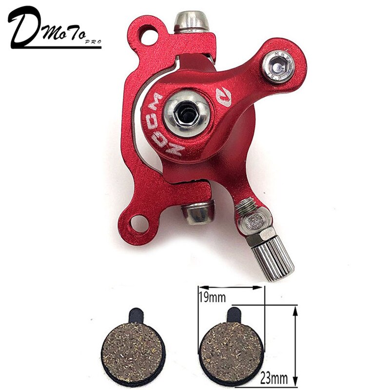 Til zoom skivebremse til el-scooter 10 tommer elektrisk med 140 mm 120mm bremseklodser metal pad bremse rotor cykel dele: H