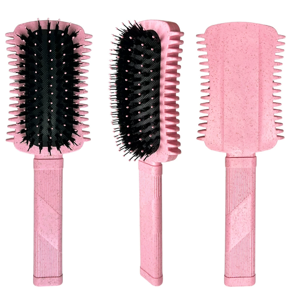 Curl Define Brush,Bounce Brush for Curl Define Hair,Volume Curly Hair Brush Shaping and Style Women's Curls Style: Pink