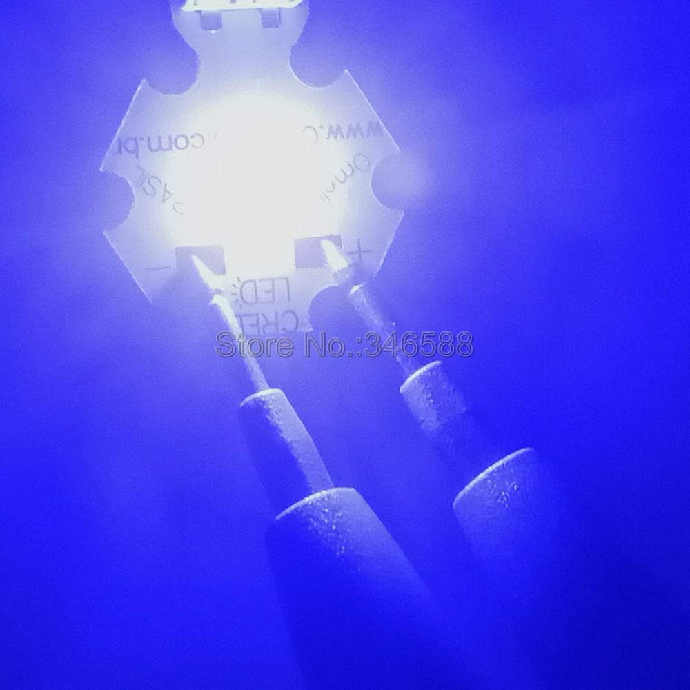 10pcs/lot! Cree XLamp XT-E XTE 5W Royal Blue 450NM - 452NM High Power LED Emitter Diode on 8mm / 12mm / 14mm / 16mm / 20mm PCB