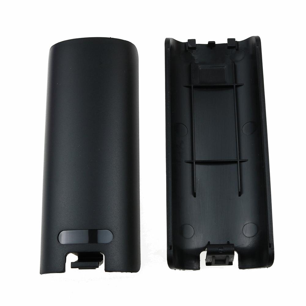 YuXi Copertura Posteriore della Batteria Porta Coperchio Replacment per Nintend per il Controllo Remoto Wii controllore Gamepad Maniglia Batteria Custodie Copertura: Balck