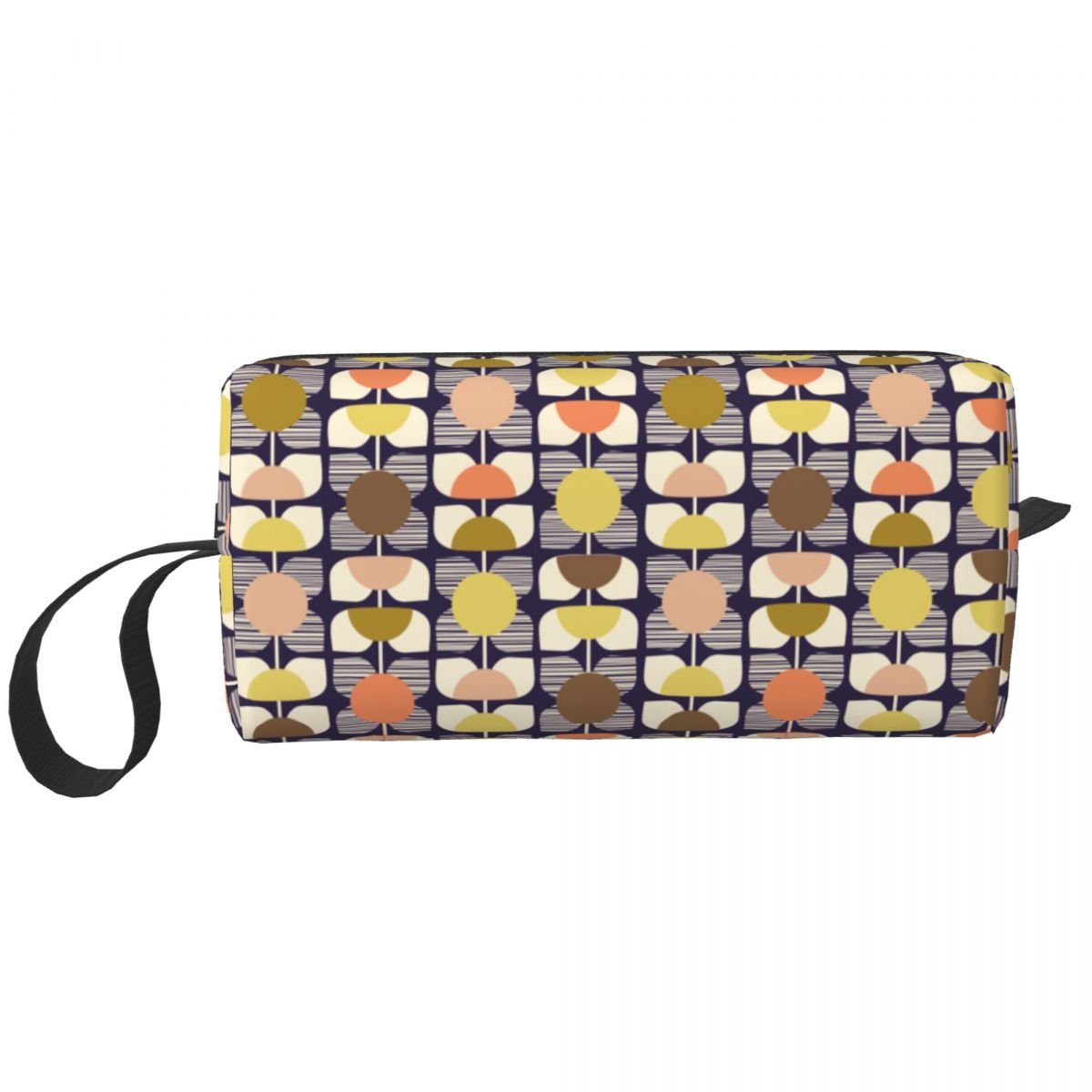 Custom Travel Green Girl Toiletry Bag Orla Kiely Makeup Cosmetic Organizer for Women Beauty Storage Bags Dopp Kit Case Box