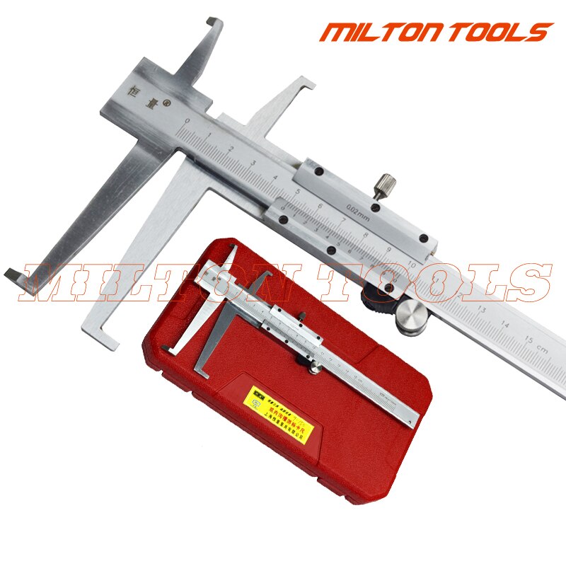 Calibrador vernier profissional com garra dupla, 9-150mm, ferramenta de medição de precisão, bisel vernier interno, ferramenta de medição