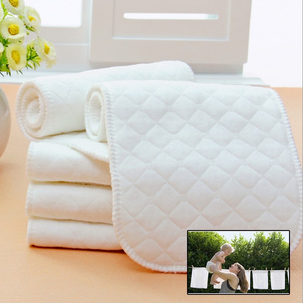 20pcs Reusable baby Diapers Cloth Diaper Inserts Boosters Liners Washable babies care Eco-friendly diaper