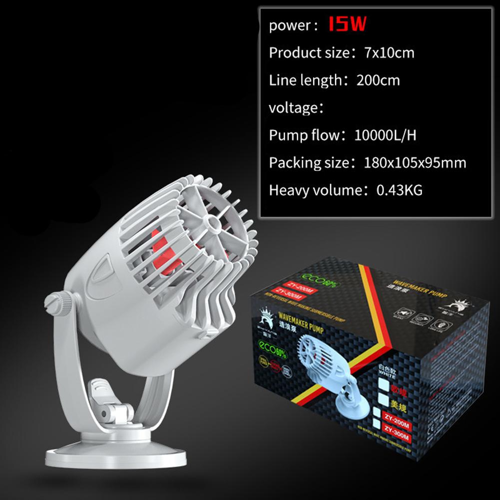 Wavemaker Wave Maker Water Pump for Aquarium Fish Tank Submersible Aerobic Pump Water Circulation Pump Flow Surf Pump 220-240V: EU Plug 300M white