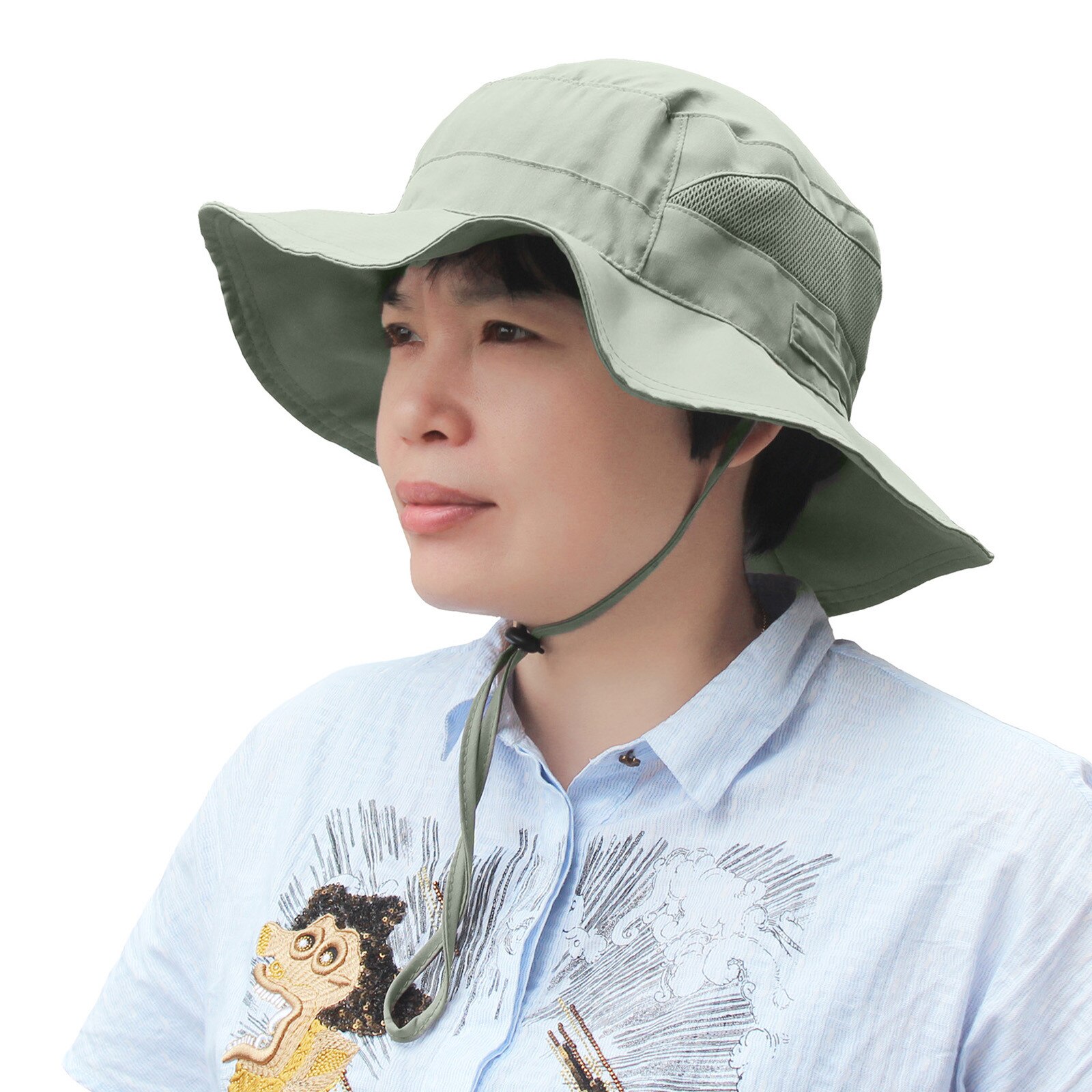 Unisex Vrouwen Emmer Vissen Hoeden Zonnebrandcrème Zon Cap Zomer Zon Bescherming Visser Hoed Ademend Licht Hoed Gorras Hombre