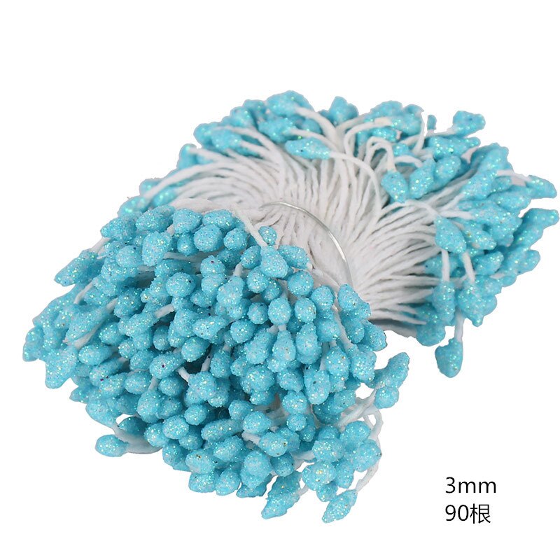 8/10/12/90/144 pièces bleu mixte hybride fleur cerise étamine baies Bundle bricolage gâteau noël mariage boîte guirlande déco