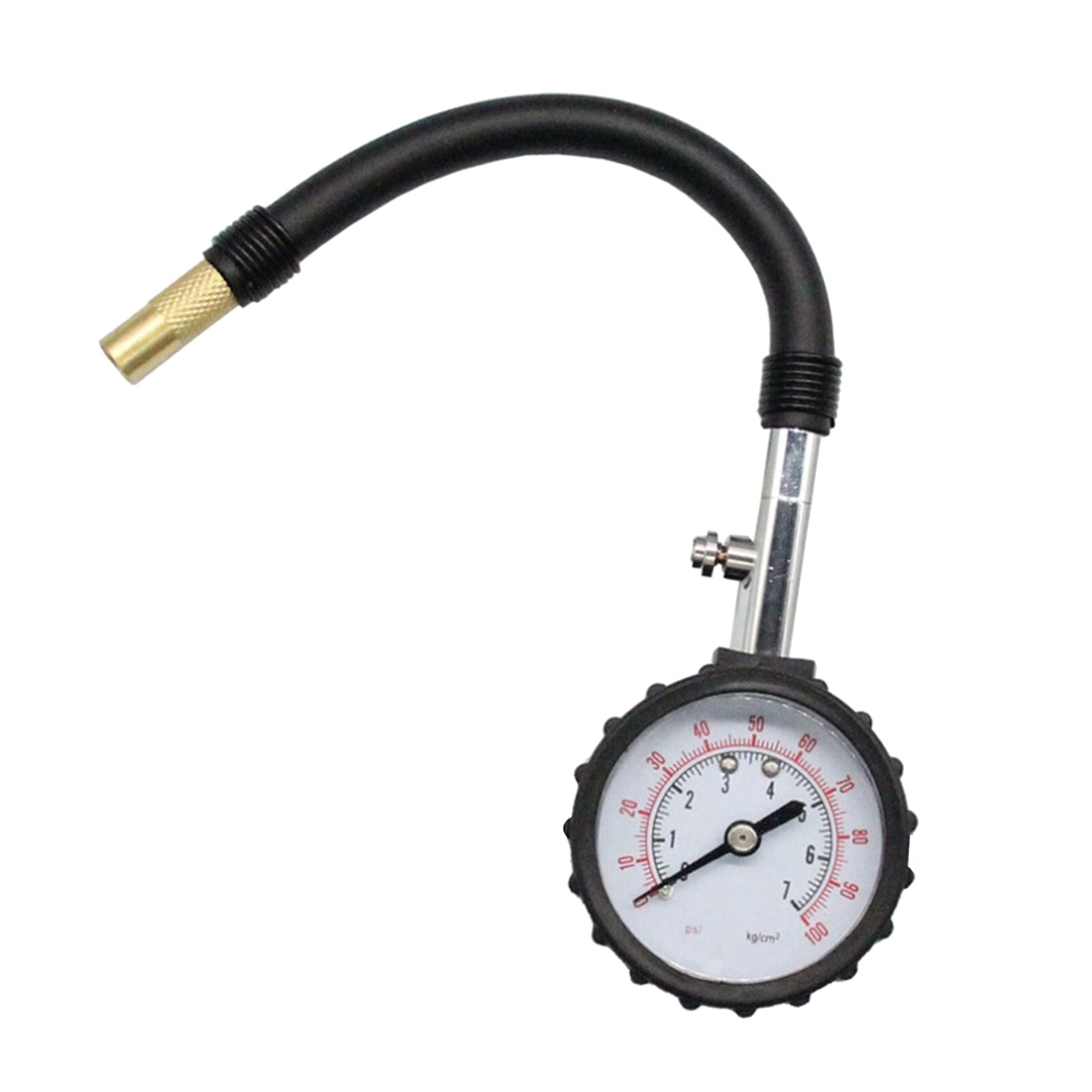Flexibele Slang Draagbare Nauwkeurige Precisie 0-100PSI Auto Auto Motor Mechanische Band Band Manometer Meter