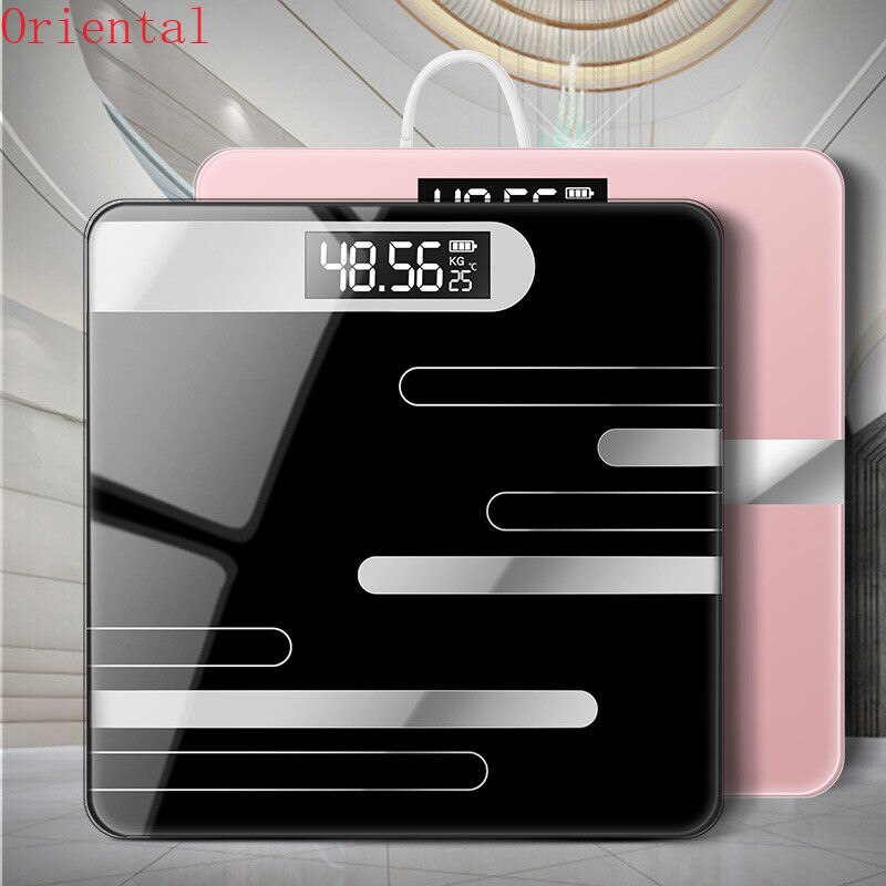 Bathroom Body Floor Scales Bath Scale Body Weighing Digital Body Weight Scale LCD Display Glass Smart Electronic Scales