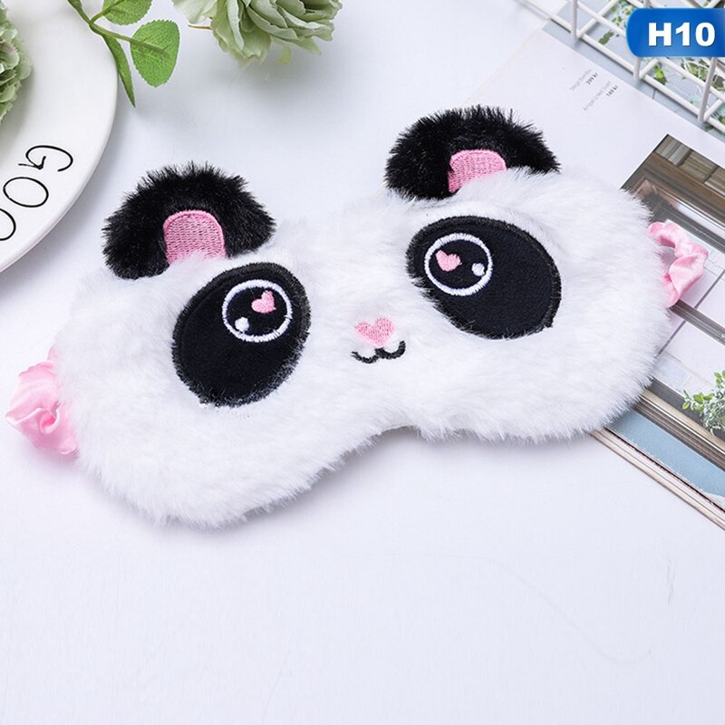 Licorne oeil masque dégradé coloré dessin animé Animal masque de couchage en peluche oeil ombre couverture ombre approprié voyage maison fête: 10