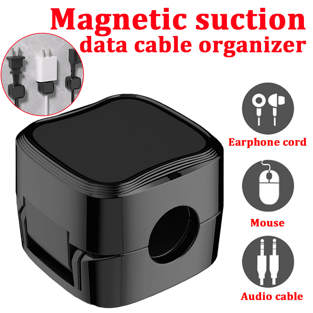 Magnetic Cable Clips Cable Organiser Adjustable Cord Holder Under Desk Organizing Cable Management Wire Organizer Cable Holder