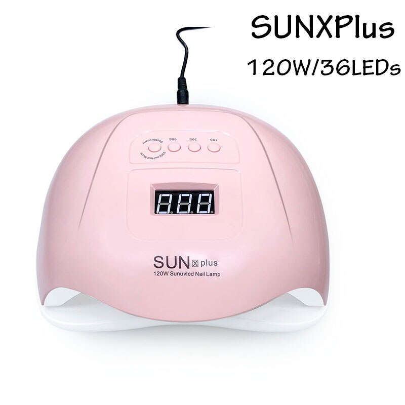 Lampe UV haute puissance 280W avec 66 LED pour tout vernis à ongles Gel, professionnelle, séchage par Induction automatique: SUNX-PLUS Red
