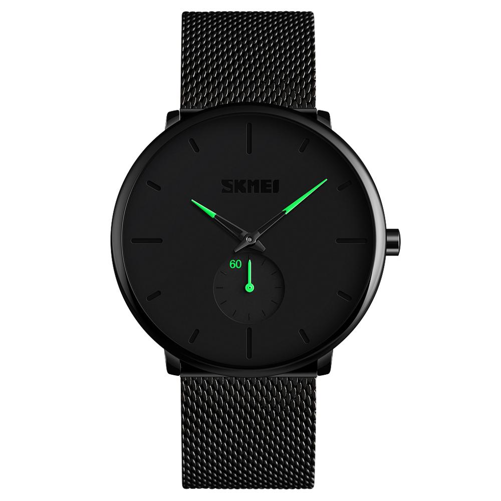 SKMEI Luxe Mannen Mode Sport Horloges mannen Quartz Analoge Klok Man Polshorloge relogio masculino 9185: Green watch