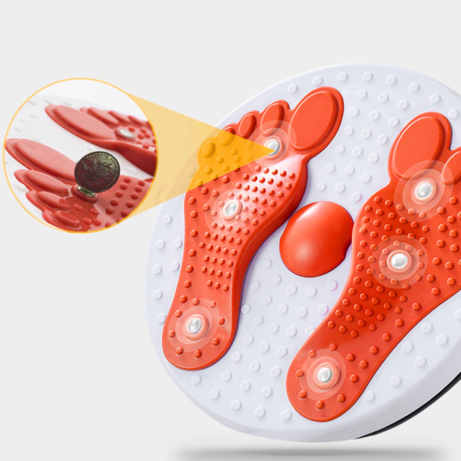 Yoga waist twisting disc beauty waist machine compact and silent with foot massage magnet balance turntable for waist relaxation