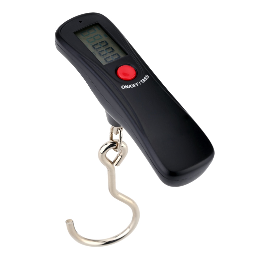 KKMOON LCD Digital Haken Skala 50Kg Für Angeln Gepäck Reise Gewichtung Steelyard Hängen Haken Digitale Waage Haken Skala
