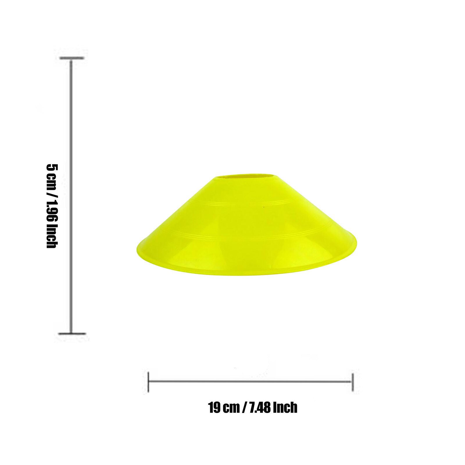 25# Soft Pe Disc Cones Agility Soccer Cones For Training Sign Football Kids Outdoor Sports Accessories Field Cone Markers