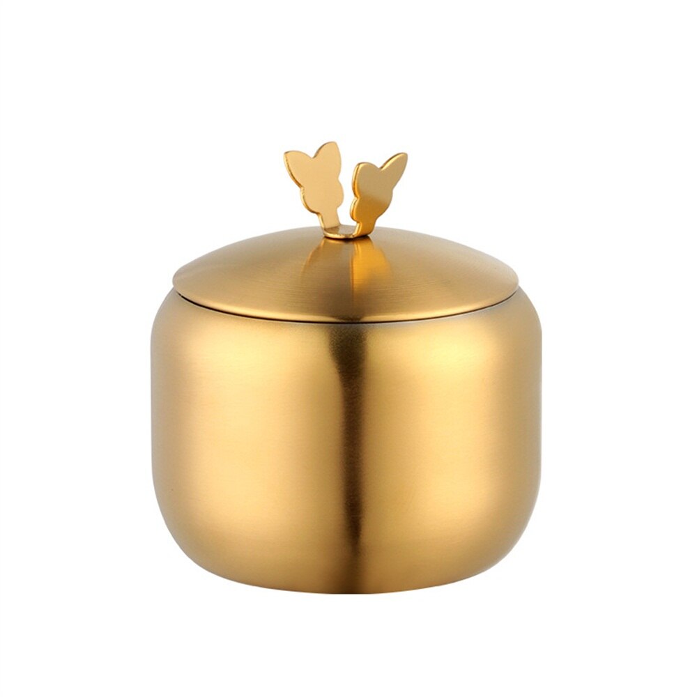 Rostfritt stål shaker och peppar shaker med lock och sked kryddor gryta socker skål salt kök arrangör förvaringsverktyg