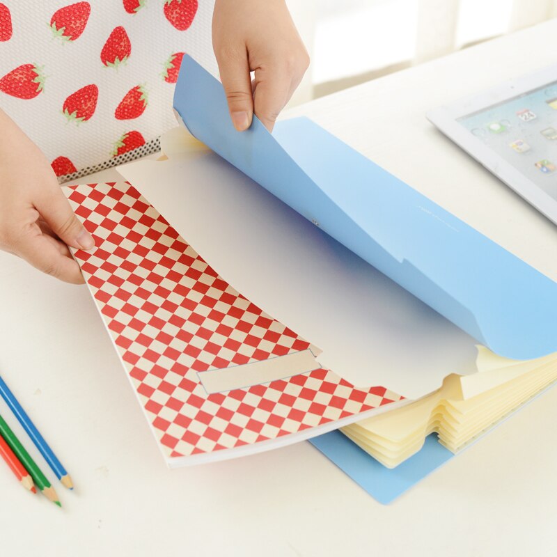 Mærke vandtæt bog  a4 papir arkivmappe taske harmonika stil dokument rektangel kontor hjemmeskole farve tilfældig