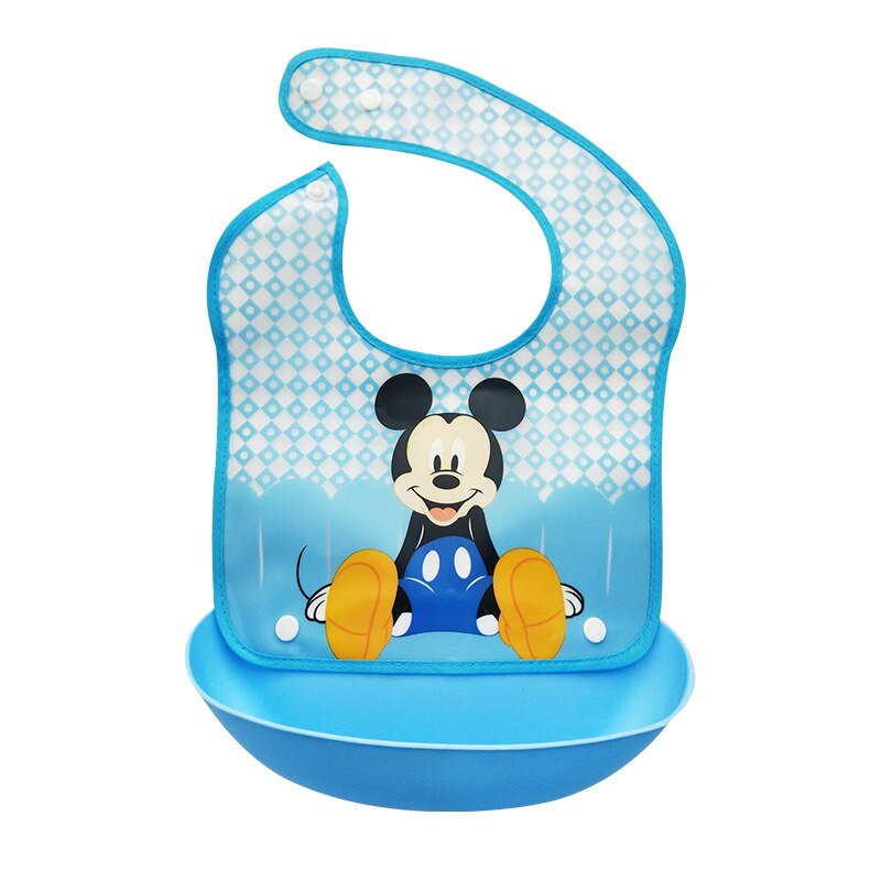 Saliva serviette EVA bol à aliments jetables étanches pour enfants, poche d'alimentation as45: Bleu