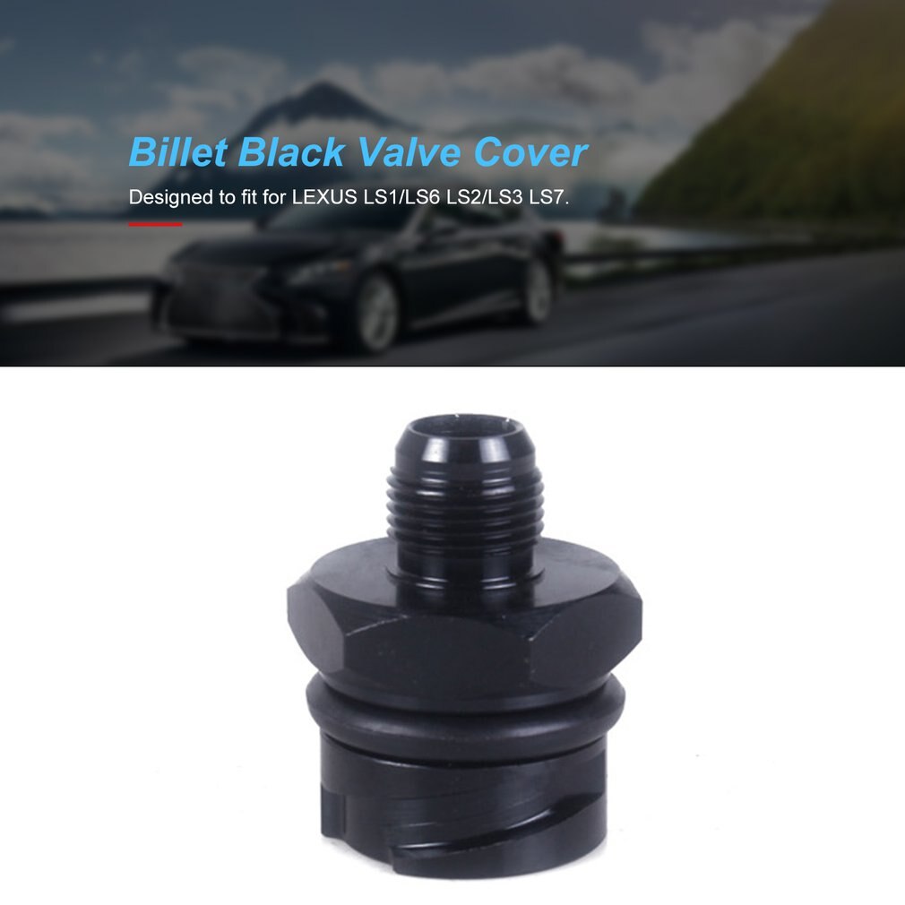 Billet Aluminum Valve Cover Oil Cap w/ -8 AN Fitting Breather For LEXUS LS1/LS6 LS2/LS3 LS7 ABS Car Accessories