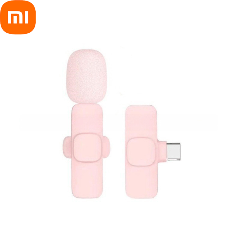 Xiaomi pinkes kabelloses lavalier-mikrofon für iphone, Android, pc, Live-Spielen, smartphone, tragbares mikrofon für Audio-- und videoaufnahmen, vlogging: Grün