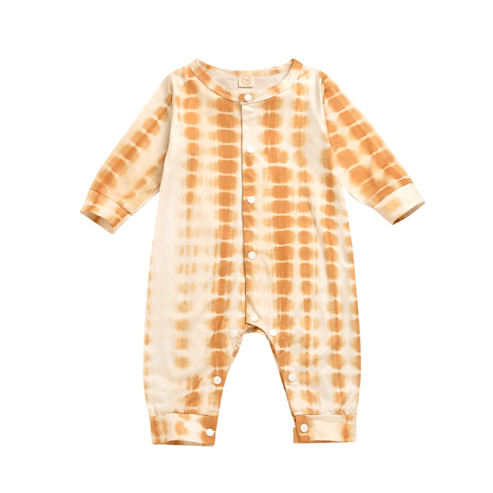 cravate colorant rayé infantile bébé garçons filles barboteuse 0-24M 4 couleurs automne à manches longues combinaison combishort coton vêtements: C / 6M