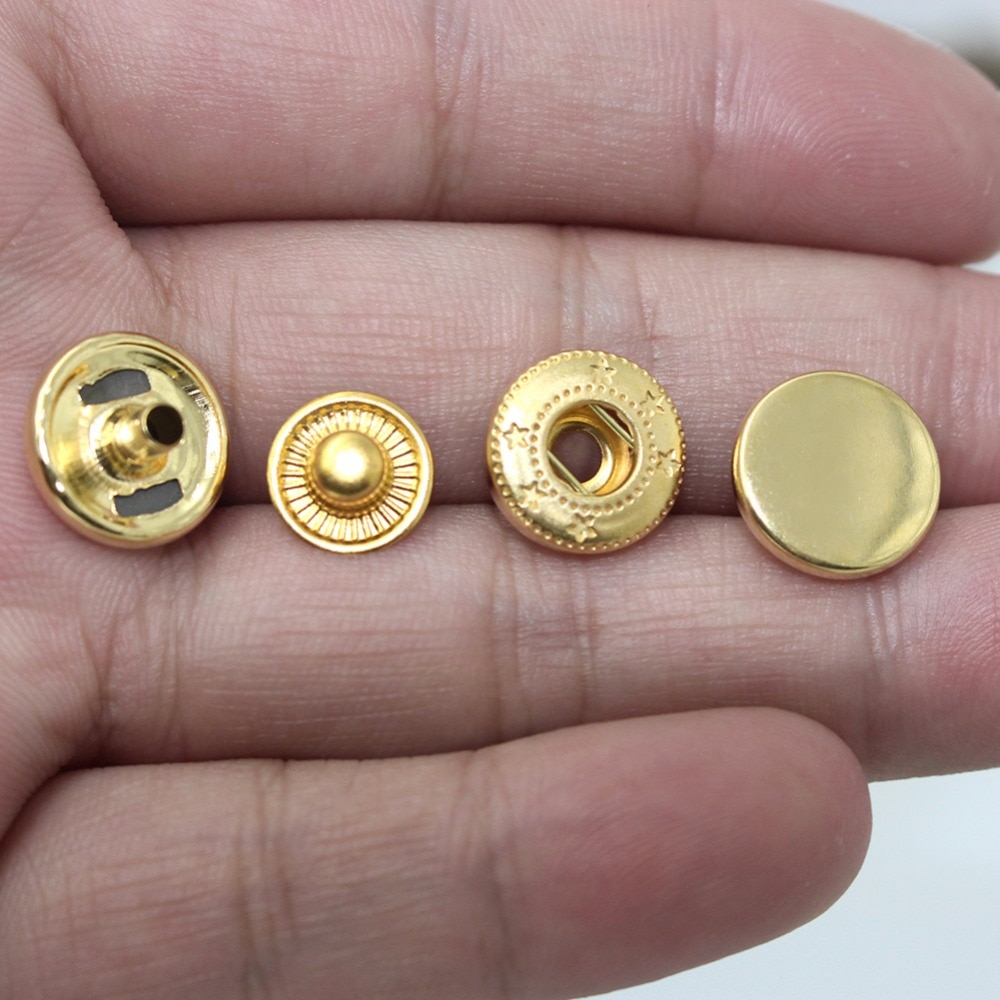 Attaches à pression en cuir, 40-120 pièces 4 couleurs, Kit de boutons en cuir, boutons à pression, outils de fixation, 12.5 Mm de diamètre