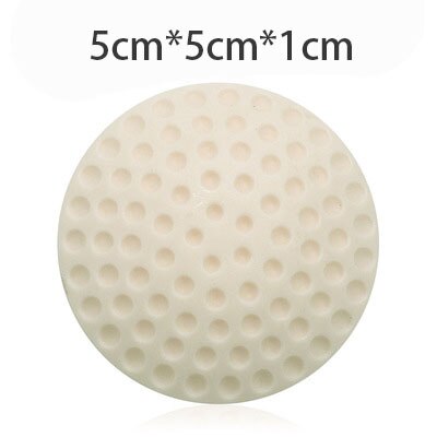 3Pcs Door Stopper Silicon Soft Door Cushion Protection Pad Rubber Silicone Stopper Door Mute Stickers Hardware Bumper Wall Mat: 5 cm Beige