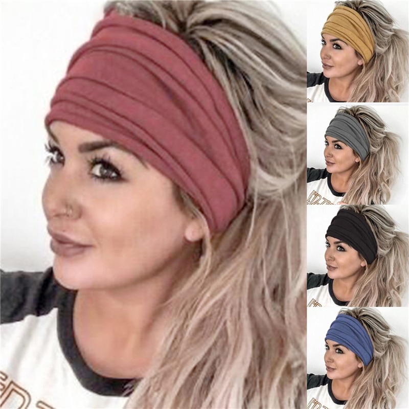 Cinta de cabeza para el sudor deportiva absorbente para hombre y mujer, cintas para el pelo para Yoga, banda para el sudor, accesorios para ciclismo carrera deportes al aire libre, 1 unidad