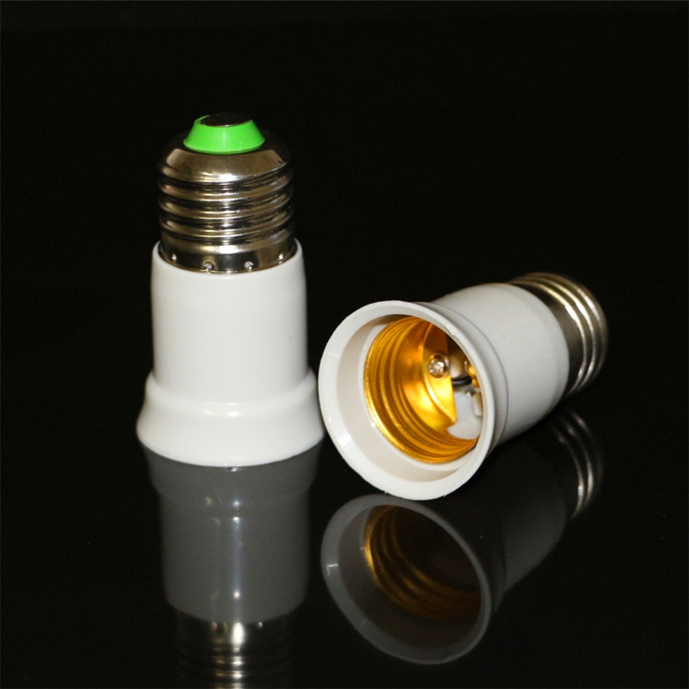 1 stk forlænge adapter  e27 to e27 led pære lampe sokkel holder skruefatning adapter konverter