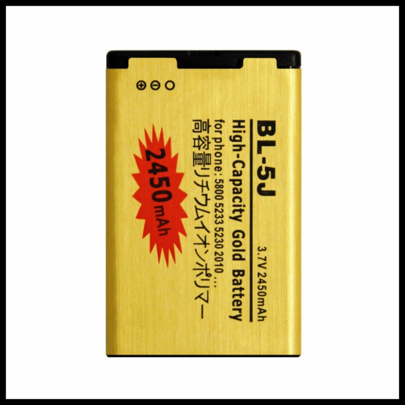 Hoge Capaciteit Gold Vervangende BL-5J Batterij Voor Nokia Lumia 520 530 525 5230 5232 5233 5228 X6 C3 Batterij BL5J bl 5J
