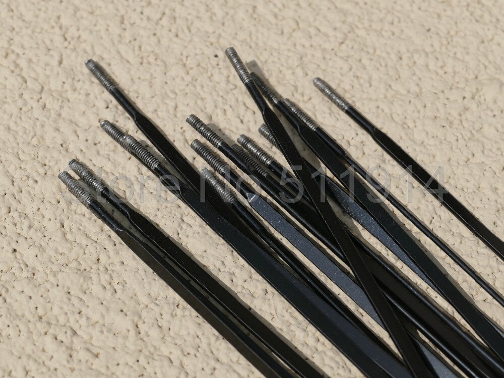 Merkki ruostumaton teräs pyöräily polkupyörän pinnat pyörän pinnat aero pinnat 238 245 248 254 252 265 273 260mm - 10 kpl pinnat