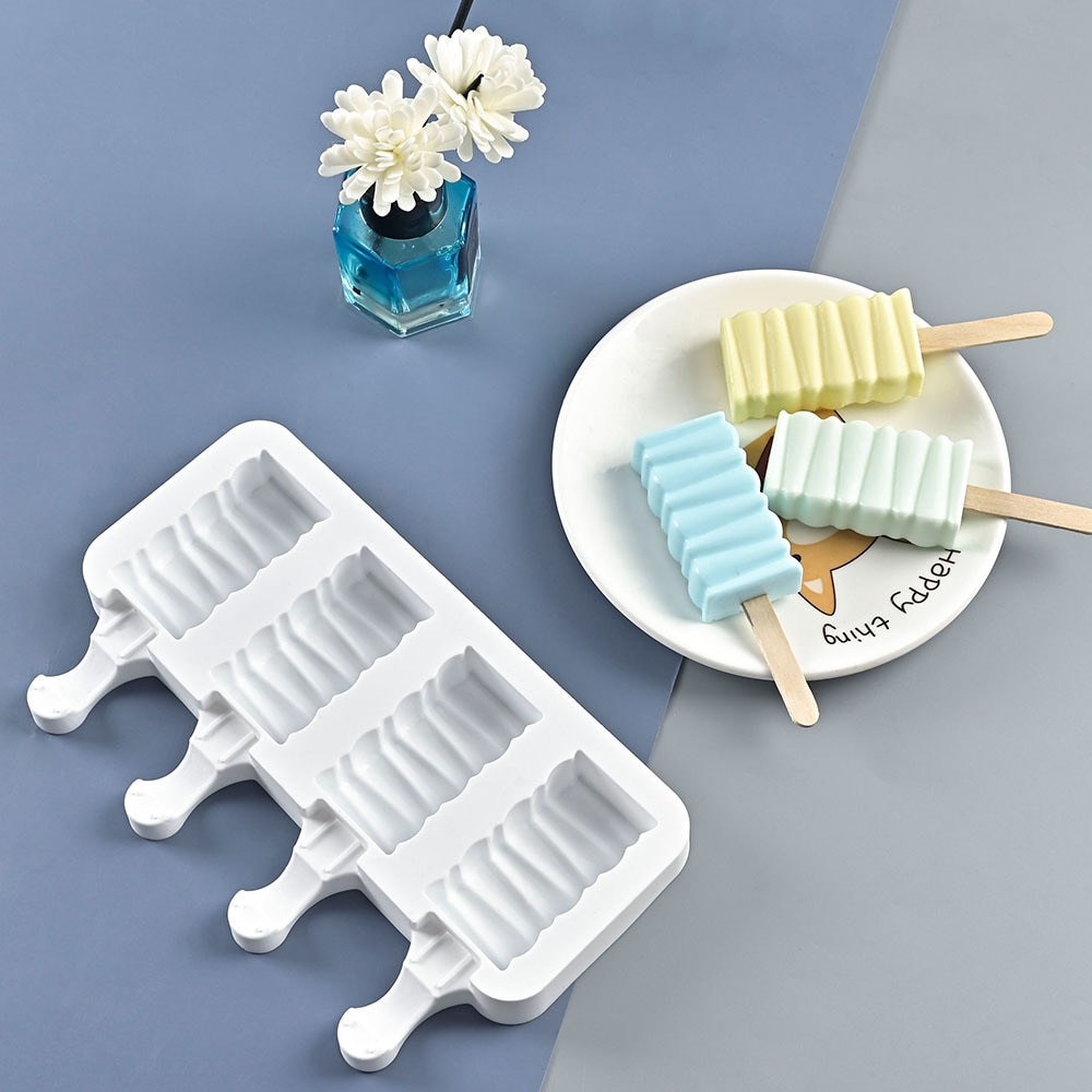 Ice Cream Molds Silicone Popsicle Mold Freeze Ice Cream Maker DIY Dessert Mould Form For Popsicle Mould Cakesicle Mold Tools