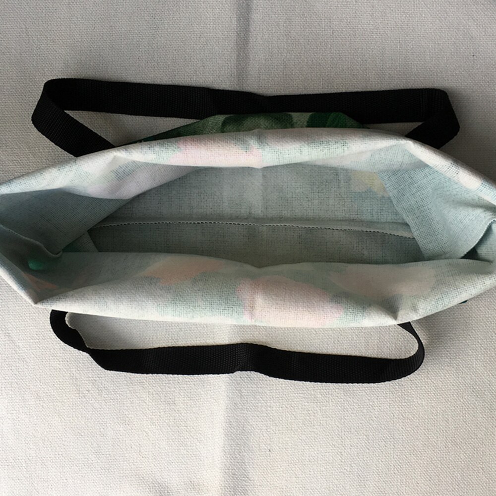 Aquarel Tropische Succulenten Print Linnen Zak Bloemen Tassen Voor Vrouwen Folding Herbruikbare Shopping Tassen Reistassen