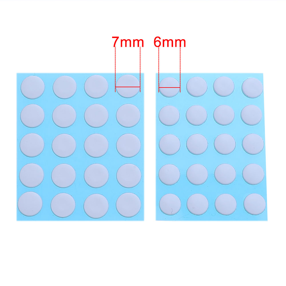 2Set 6mm 7mm diameter ICE Version Esports Mouse Skates Mouse Feet DIY Universal Dot Mouse Pad Antii-slip Mouse Feet Sticker