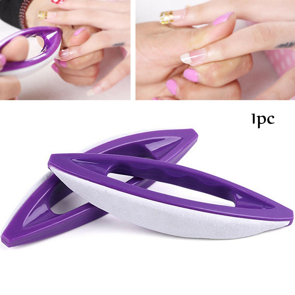 1pc bærbare fåreskinds neglevoksblok buffer neglekunst pleje polish manicure tips filer pedicure cuticle remover værktøjer