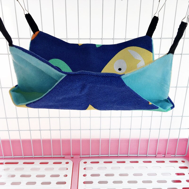 Newly Pet Hammocks Hanging Bed Nest Double Layer Canvas Hammock Hamsters Chinchillas Ferrets Hammock