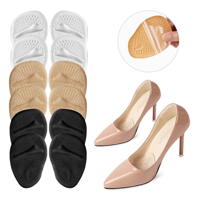 Nicht-Unterhose mit hohen absätzen Schuhe Einsätze frauen Vorne Palme Pad Halbe Elle Pads Anti-tragen Vorfuß kissen Druck Zu Entlasten Einlegesohlen