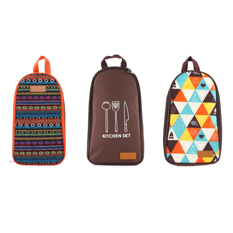 7pcs/set Camping Kitchenware Set Barbecue Tool Set Portable Cookware Barbecue Kit for Outdoor Travel Camping JAN88