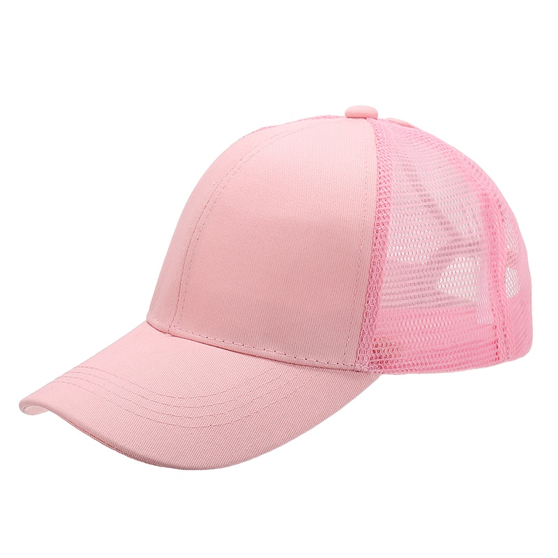 Gorros de tenis para mujer, color caqui/Blanco/rosa/Negro/gris, Cierre trasero, malla deportiva