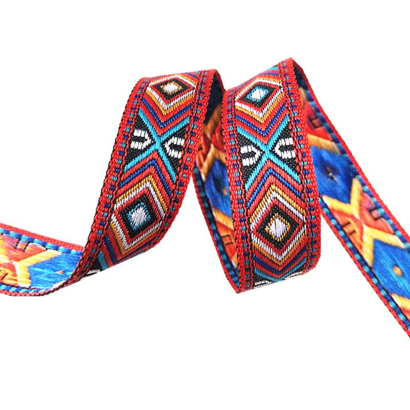 Cintas de Jacquard geométricas para ropa, cintas decorativas, accesorios de costura DIY, 15 yardas, 1,5/1,8 cm, AP374