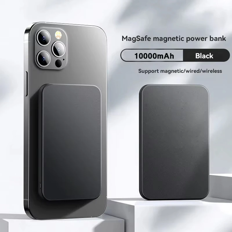 50000 mah trådlös magnetisk powerbank-laddare snabbladdningsbar bärbar laddare externt reservbatteri för apple iphone android: Guld- / 30001 mah -50000 mah