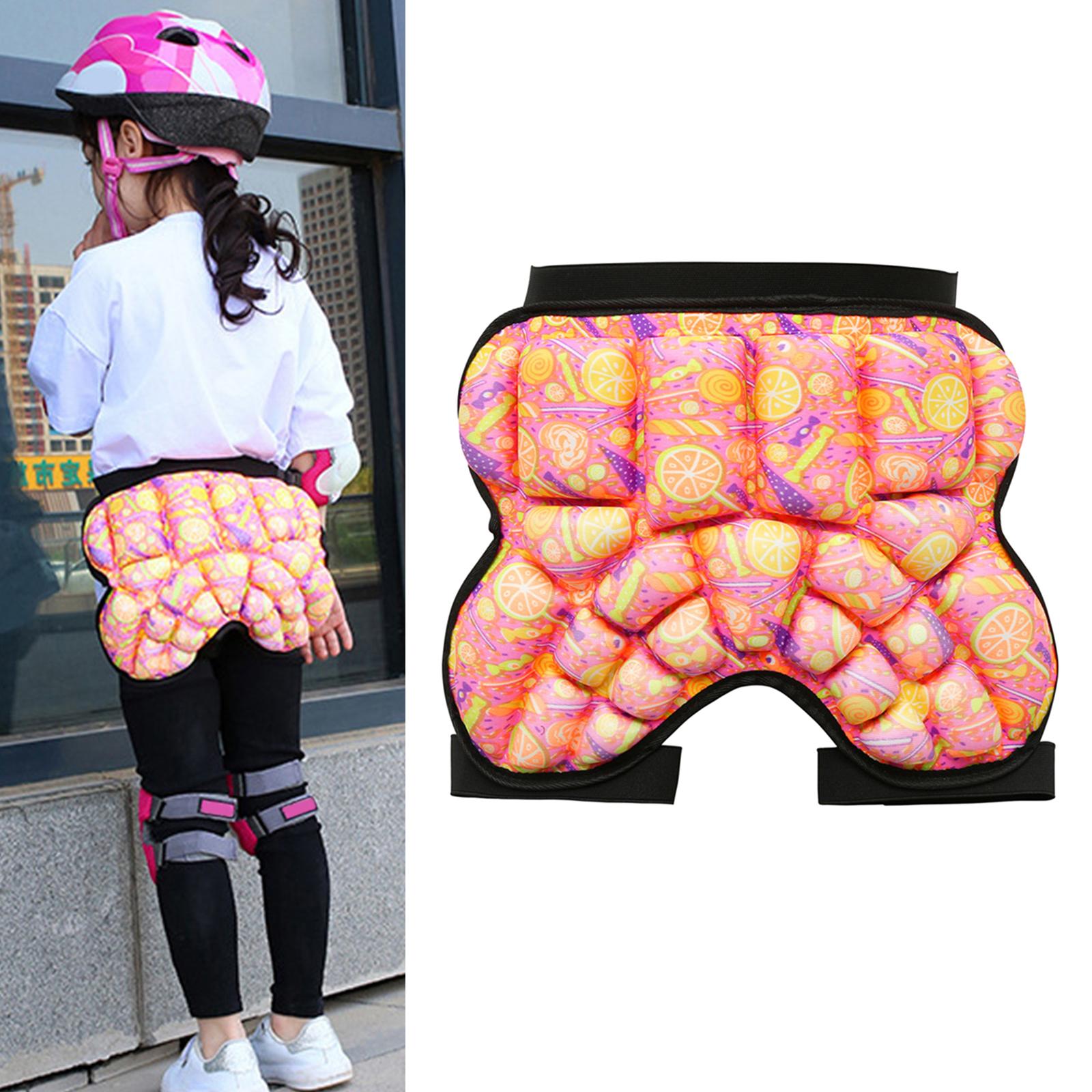 Adjustable 3D Padded Hip Protection Shorts Buttock Protection Pad Light Weight for Skateboarding Protection: orange
