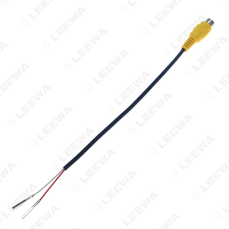 LEEWA RCA Female Connector With Wire Crimp 2-Pin Terminal For DIY Installation #CA6329