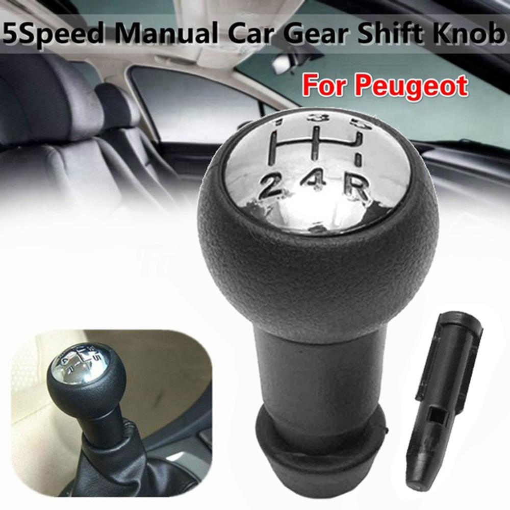 Til peugeot 106 206 306 406 806 107 207 307 bil styling 5 gear gearskifte greb gearskifte hoved biltilbehør