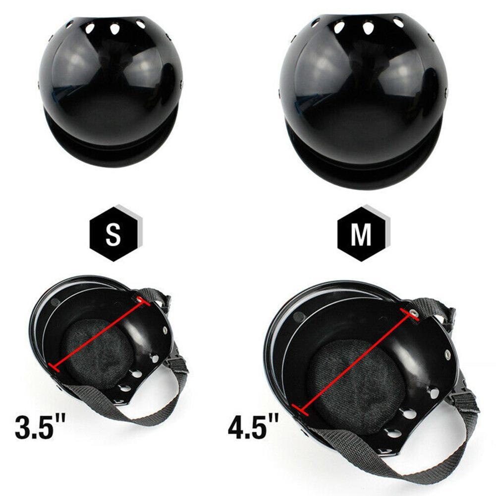 Casco anticolisión para mascota pequeña y bonita, protector de cabeza para perros y gatos, gafas de esquí, casco para mascotas pequeño y negro