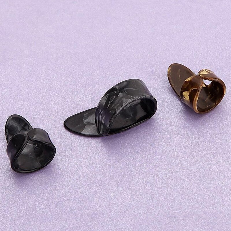 15 st/set celluloid metall finger tumme gitarr plektrar plektrum 5 tum  + 10 finger med fodral lock för akustisk elbas gui