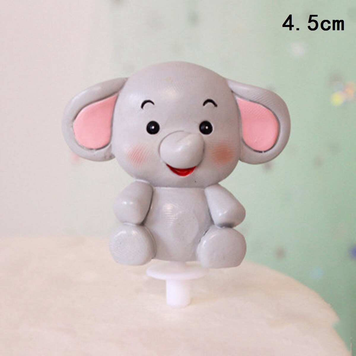 Happy Birthday Cake Topper Jungle Safari Animals Cake Decor Lion 1St Birthday Baby Shower Happy bIrthday Party Decor: Light Green