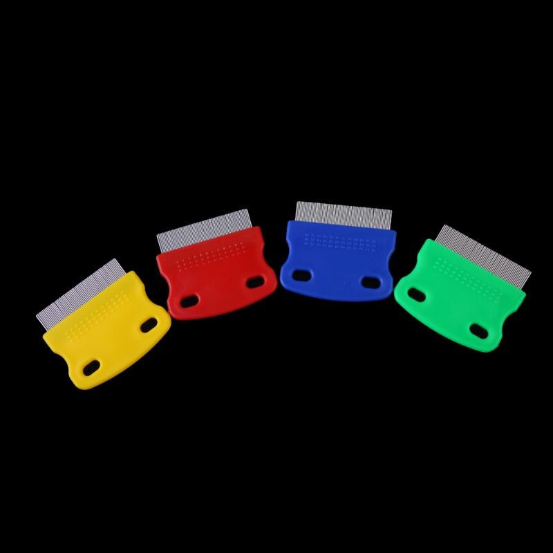 Pet Flea Comb Stainless Steel Pin Dog Hair Cat Kitten Puppy Pin Brush for Dog Cat Kitten Hair Trimmer Grooming Tool