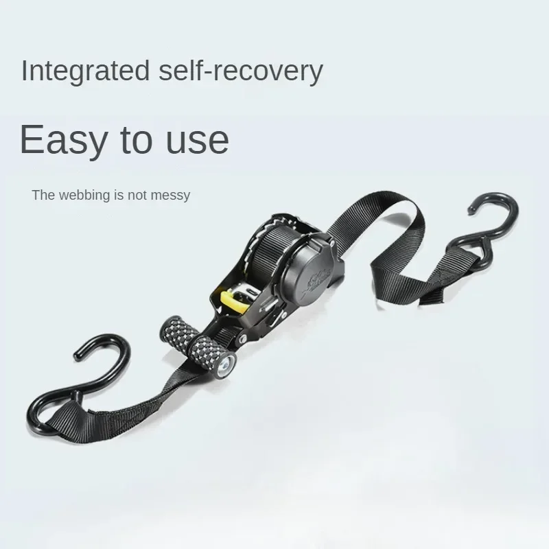 Correas automáticas para cinta de carga, cinturones retráctiles para motocicletas, correa de trinquete para carga, correa de equipaje, cinturón tensor de trinquete para coche
